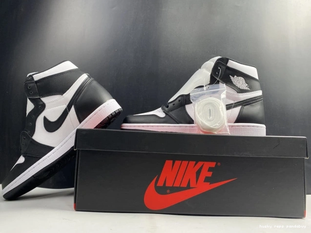 Cheap Husky White Air 1 Black (2014) Retro Jordan 555088-010 0820